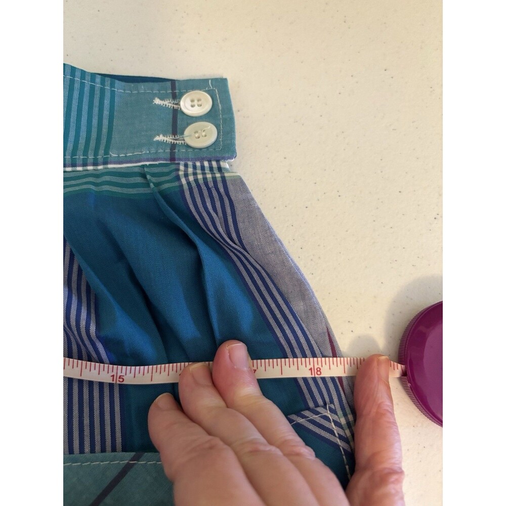 VTG Miss Sophisticates by Pendleton Teal Blue Plaid Skirt - Measures Size Small - Picture 12 of 13